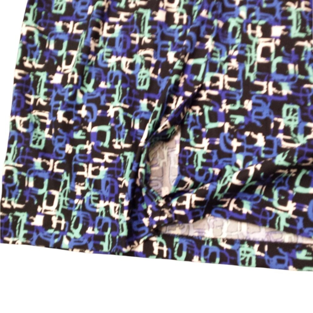 Cap Sleeve Geometric Pattern Midi Dress - Picture 5 of 5